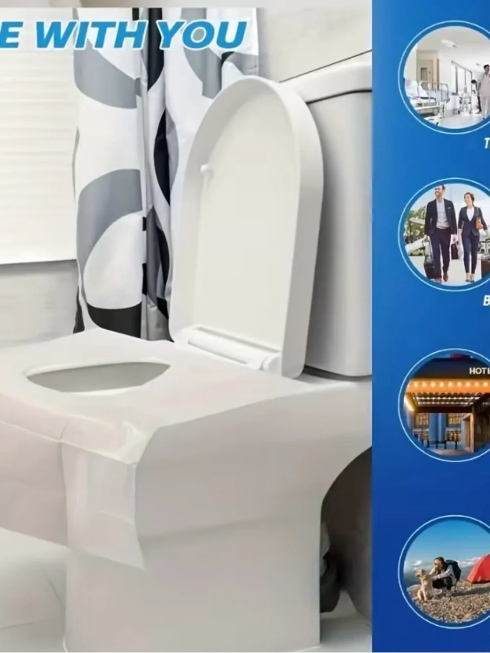 Flushable Toilet Seat Covers – White – Unbranded